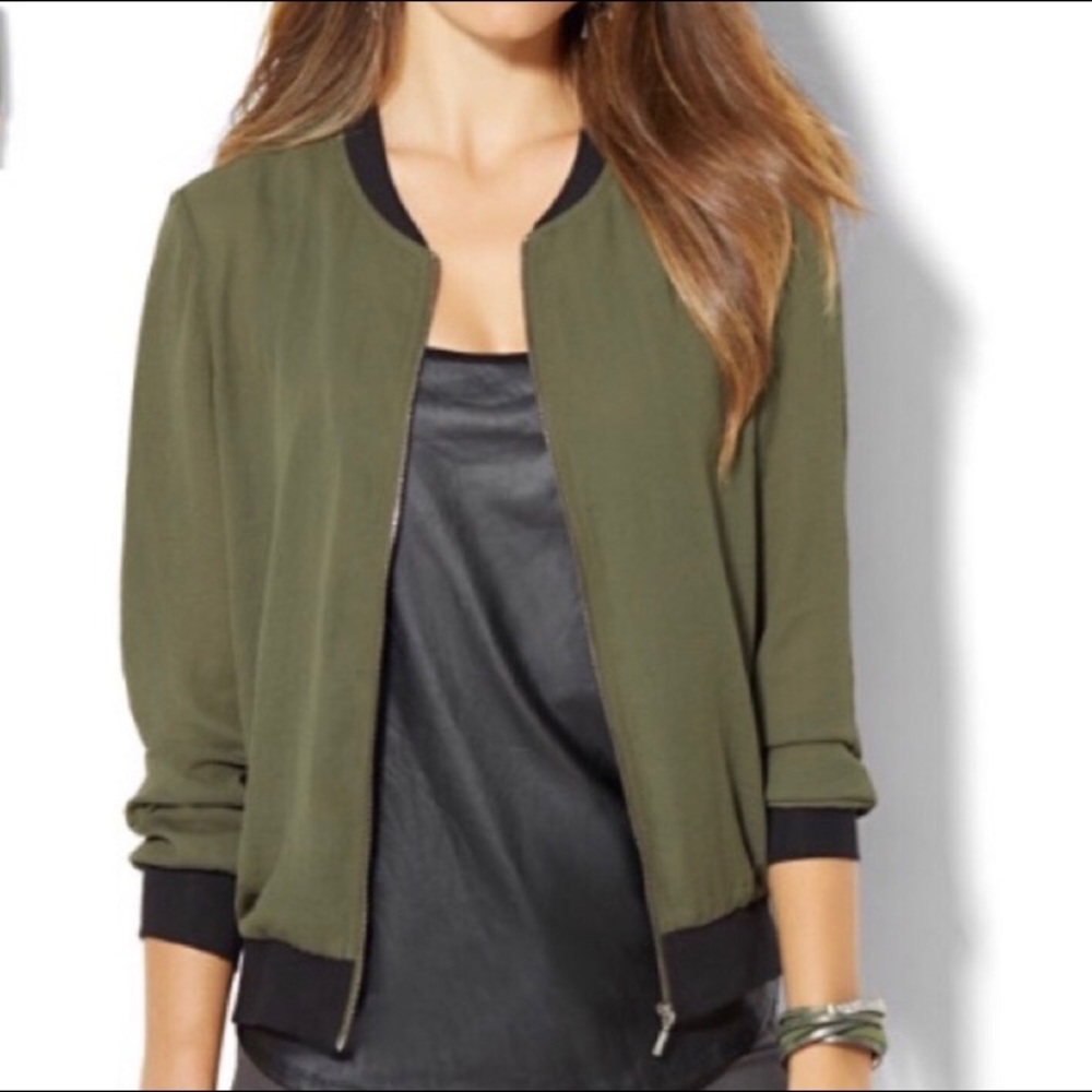 NY & Co SoHo Bomber Jacket Size Small